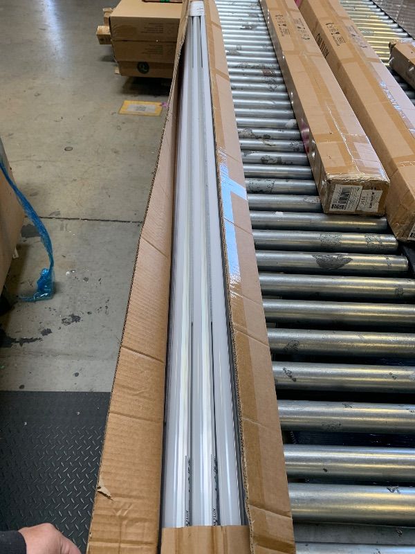 Photo 1 of ONLYLUX 8ft LED Bulbs,12 Pack 94" 45W FA8 Single Pin LED Tube Lights 5400LM, 6000k, Milky Cover, F96T12 Bulb Fluorescent Replacement, Ballast Bypass