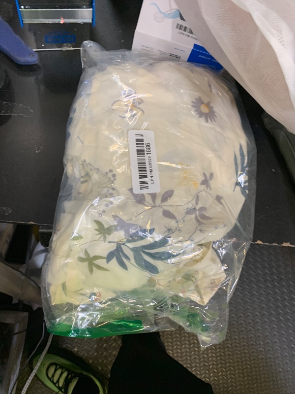 Photo 1 of RIMELA Floral Bed Skirts with Split Corners Queen Size 15 Inch Drop, Elastic Bed Skirting Wrap Around, Easy Install Dust Ruffles Soft Fabric Machine Washable (Balloon Flower)