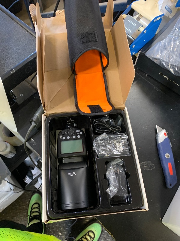 Photo 1 of Godox V1-C Flash Speedlite for Canon, 76Ws 2.4G X Wireless TTL 1/8000 HSS Speedlight, 1.5s Recycle, 480 Full Power Flashes with Rechargeable Battery