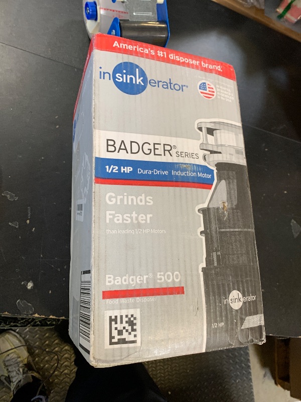 Photo 1 of InSinkErator Badger 500, 1/2 HP Continuous Feed Kitchen Garbage Disposal, Badger Series BADGER 500