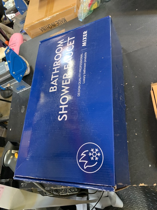 Photo 1 of 3 Handles Shower Faucet Set with Tub Spout Bathtub Shower Faucet Combo Set Shower System Complete Tub and Shower Trim Kit Brushed Gold Shower Set