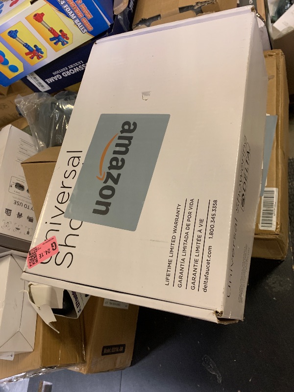 Photo 1 of Delta 6-Setting PivotPro 3-in-1 Combination Shower Head with ProClean Spray, Brushed Gold Round Shower Head Rainfall with Handheld Spray, 1.75 GPM, Champagne Bronze 75649CZ