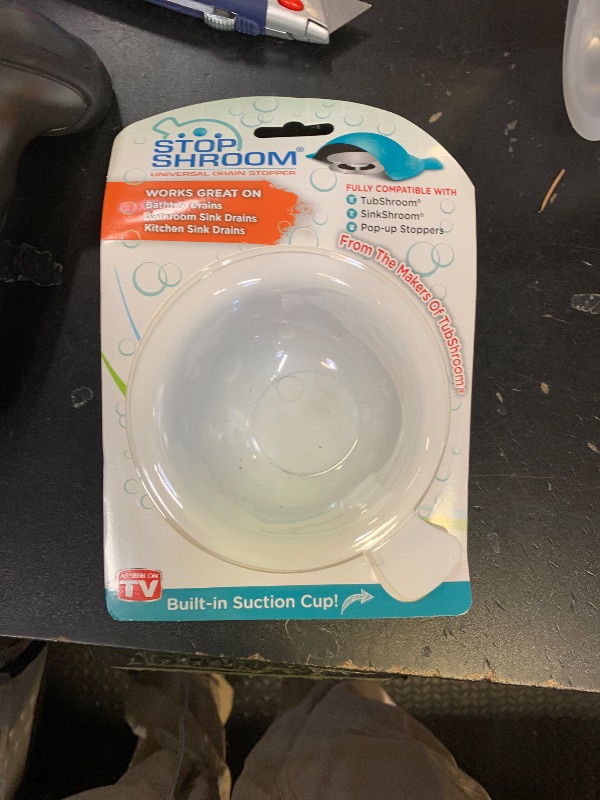 Photo 1 of StopShroom The Ultimate Universal Drain Stopper Plug for Bathtub, Bathroom, and Kitchen Sink Drains (White)