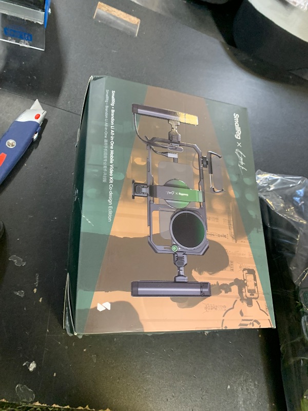 Photo 1 of SmallRig x Brandon Li All-in-One Mobile Video Kit, Quick Release Universal Phone Video Rig Kit for iPhone for Samsung for Pixel, with Wireless Rotatable Handles for M.2 SSD w 67mm VND Filter - 4596