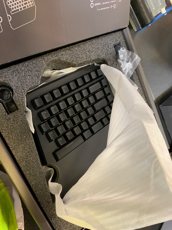 Photo 1 of Cloud Nine ErgoTKL Ergonomic Tenkeyless Mechanical Keyboard for PC – Kailh Brown – TKL RGB Backlit Ergo Split Key Board