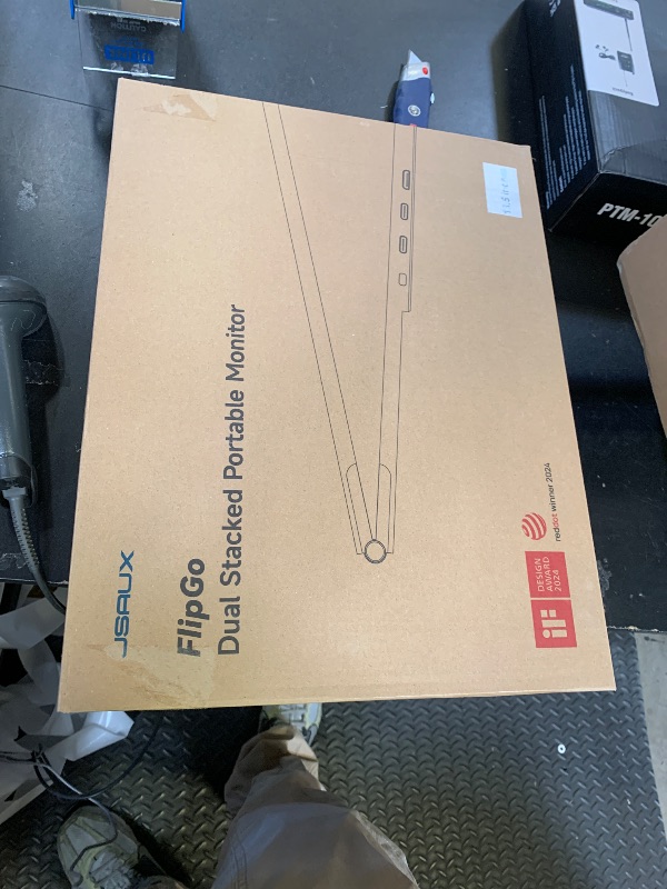 Photo 1 of JSAUX FlipGo Pro 13.5" Dual Portable Monitors, 2.2K Triple Laptop Screen Extender, Portable IPS Dual-Screen Monitor for Laptop[for Windows/Linux/macOS] One Cable to Dual/Magnetic Design/DisplayLink