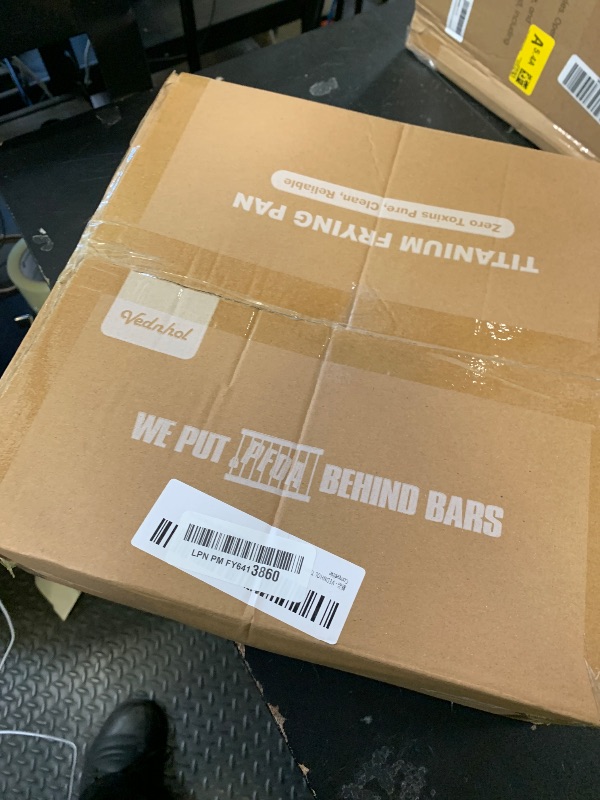 Photo 1 of VEDNHOL Titanium Pan, 12 Inch Pure Titanium Hammered Pro frying pan with Lid, Non-Toxic Skillet for Cooking, PFAS/PFOA/PTFE Free Cookware, Dishwasher&Oven Safe, Kitchen Induction Compatible