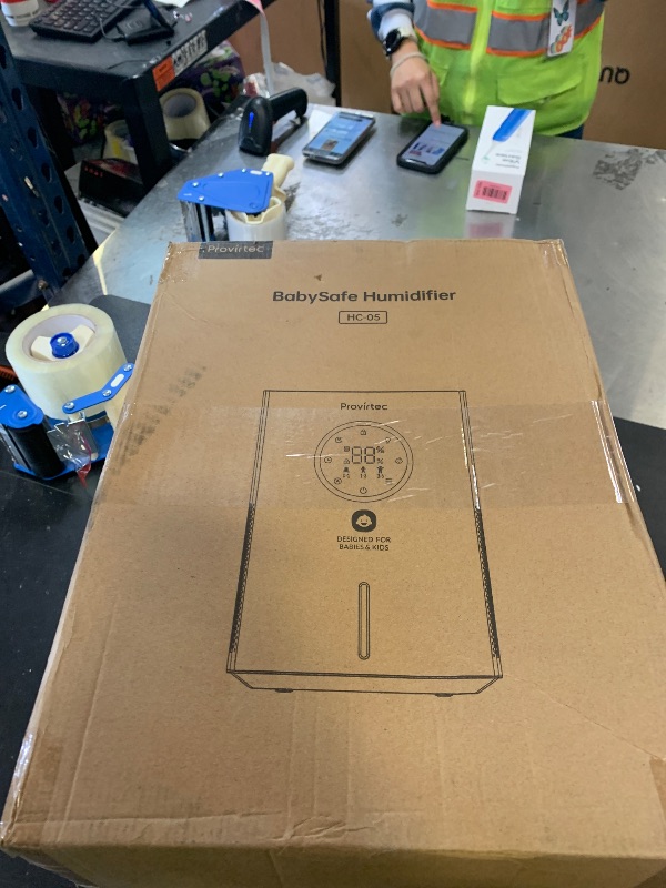 Photo 1 of Provirtec Pro Baby Evaporative Humidifier for Bedroom, MistFree & No White Dust, BPA-Free and 16dB Quiet Sleep for kids, 3 Age-Modes, Auto Control, Tap Water Safe, 4L Easy Clean Tank for Nursery