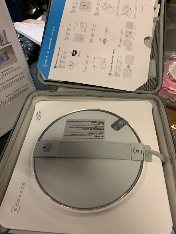 Photo 1 of ECOVACS WINBOT W2S Window Cleaning Robot, Intelligent Edge-to-Edge Cleaning with TruEdge Scrubbers, 3 Water Nozzles, 10-Level Safety System, Win-SLAM 4.0 Route Planning, Even Climbing System