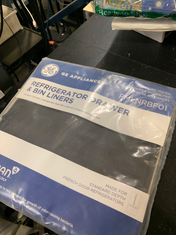 Photo 1 of GE Appliances Refrigerator Drawer & Bin Liners with Microban for Standard Depth Refrigerators – Durable, Easy-Clean, Anti-Microbial Protection