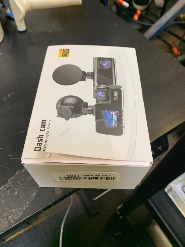 Photo 1 of 1080P Dual Dash Camera for Car Front and Inside Dashcam Car Security Video Recorder,170°Wide Angle Vehicle Cam,WDR,G-Sensor,2’’ IPS Screen,Loop Recording,Night Vision (Dual Dash Cam Without Card)