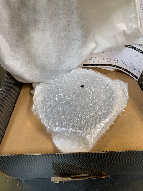 Photo 1 of Replacement Bathtub Faucet Trim Kit for 1300/1400 Series, 9-Setting High Pressure 5.5" Round Rain Shower Head& Handle Set, Matte Black(Valve& Catridge Not Inclued)