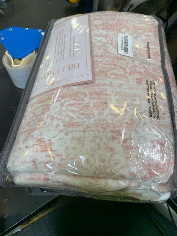 Photo 1 of Pink Nursery Rug for Baby Girl 5 x 7 Neutral Blush Pink Boho Cute Floral Foldable Machine Washable Low Pile Soft Surface Carpet Area Rugs for Living Room Bedroom Dorm Kids Playroom,5x7