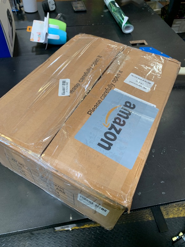 Photo 1 of Rolling TV Stand with Wheels and Mount & Fabric Drawer - Entertainment Center with Power Outlet and Small TV Stand for Bedroom, Living Room - 15" Rustic Brown