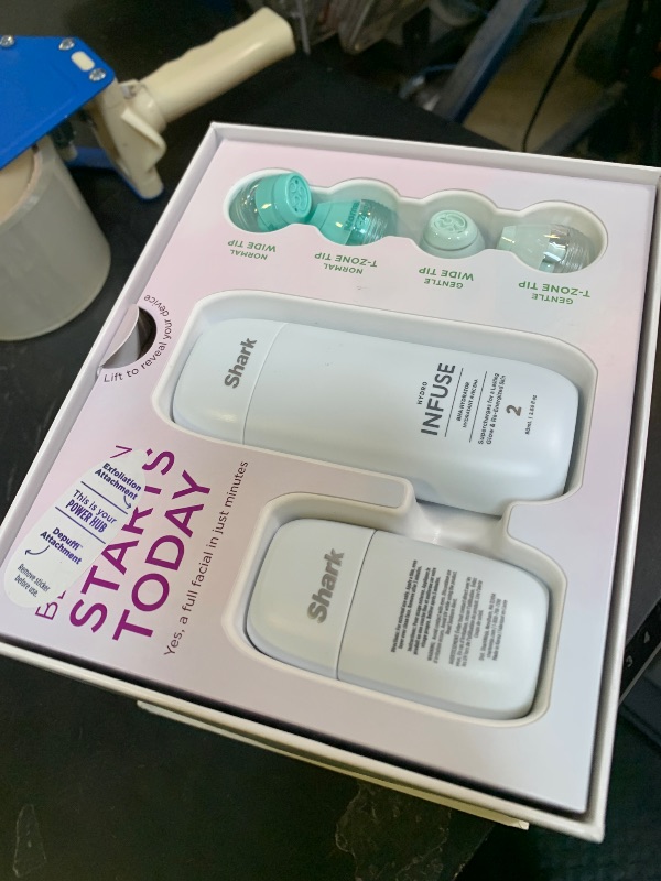 Photo 1 of Shark FacialPro Glow at-Home Hydro-Powered Facial System with DePuffi Hot & Cold Therapy – Professional Spa Skincare Device for Pore Cleansing, Hydration, & Radiant Glow, Lilac, FH320PL