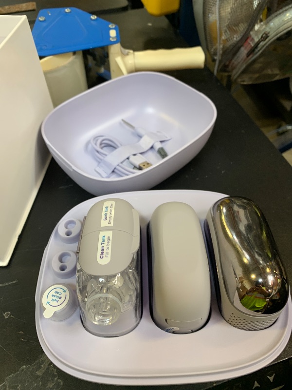 Photo 1 of Shark FacialPro Glow at-Home Hydro-Powered Facial System with DePuffi Hot & Cold Therapy – Professional Spa Skincare Device for Pore Cleansing, Hydration, & Radiant Glow, Lilac, FH320PL