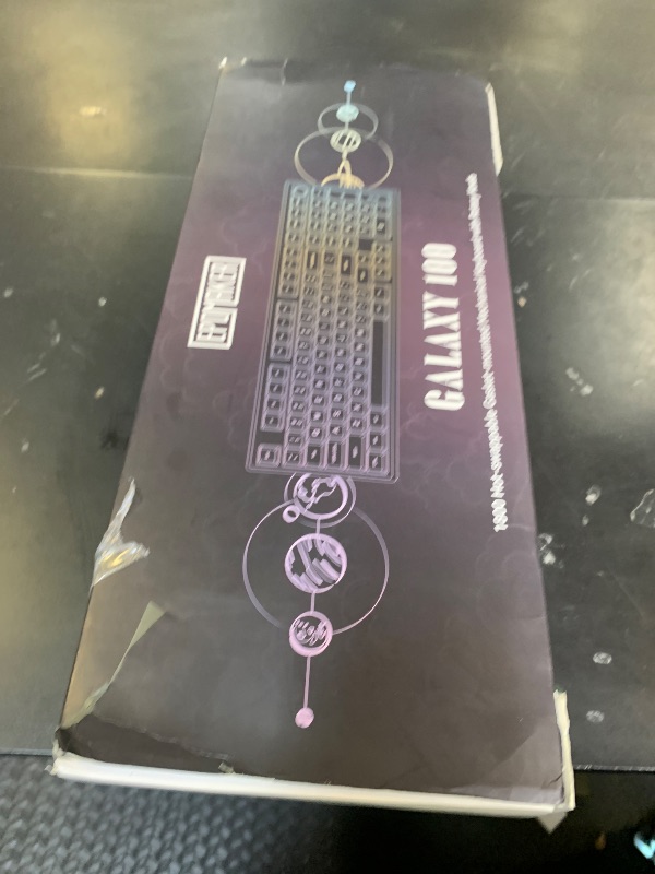 Photo 1 of EPOMAKER Galaxy100 QMK/VIA Wireless Gaming Keyboard, Aluminum Shell, BT/2.4Ghz/USB-C, Pre-Lubed Hot-Swappable Linear Switches, NKRO, RGB Backlit (Black, Wisteria Linear Switch)