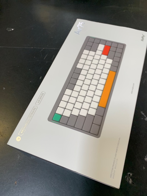 Photo 1 of nuphy Air75 V2 Portable 75% Mechanical Keyboard,Wireless Keyboard,Supports Bluetooth/2.4G/USB-C RGB Gaming Keyboards,Compatible with Windows/Mac OS/Linux Systems Grey-Gateron Moss Switch