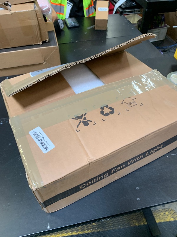 Photo 1 of Finktonglan 20" Crystal Flush Mount Ceiling Fan with Light, White, RGB & Tunable White, App/Remote, Reversible Quiet Motor, 6 Speeds, Low-Profile