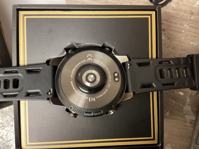 Photo 1 of 2026 AI Smart Watch with Standalone GPS & Offline Maps, 5ATM Waterproof, 1.43" AMOLED, 21-Day Battery, 178 Sports Modes, Compass, Heart Rate/SpO2/Stress/Sleep Monitor, for Android iOS Men Women Black