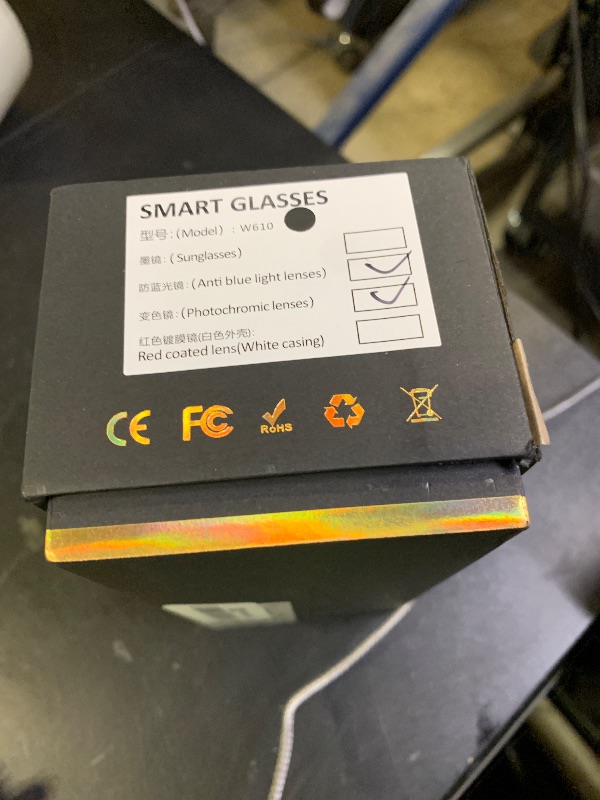 Photo 1 of AI Smart Glasses with Camera and Bluetooth,8MP 2K HD Camera Glasses,AI Voice Control,AI Photo Recognition and Translation,Smart Anti-Blue Light Glasses,IP67 Waterproof for Driving,Outdoor,+2 Lenses.