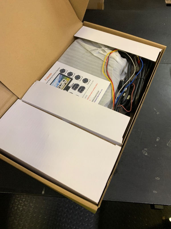 Photo 1 of Wired Backup Camera System with 9" HD Touch DVR Recording IPS Quad Split Monitor, 64GB Card1080P IP69K Waterproof IR Night Vision 4 Front Side Rear View Camera for Truck/RV/Trailer/Tractor