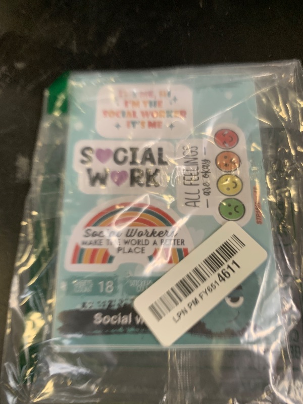 Photo 1 of 100Pcs Social Work Stickers for Laptop, for Water Bottle - Social Worker Gifts - Gift for Women & Men