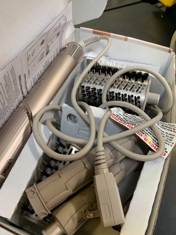 Photo 1 of Shark HD430REF (Refurbished) FlexStyle Air Styling & Drying System, Powerful Hair Dryer Brush & Multi-Styler with Auto-Wrap Curlers, Paddle Brush, Oval Brush, Concentrator Attachment, Stone (Renewed)