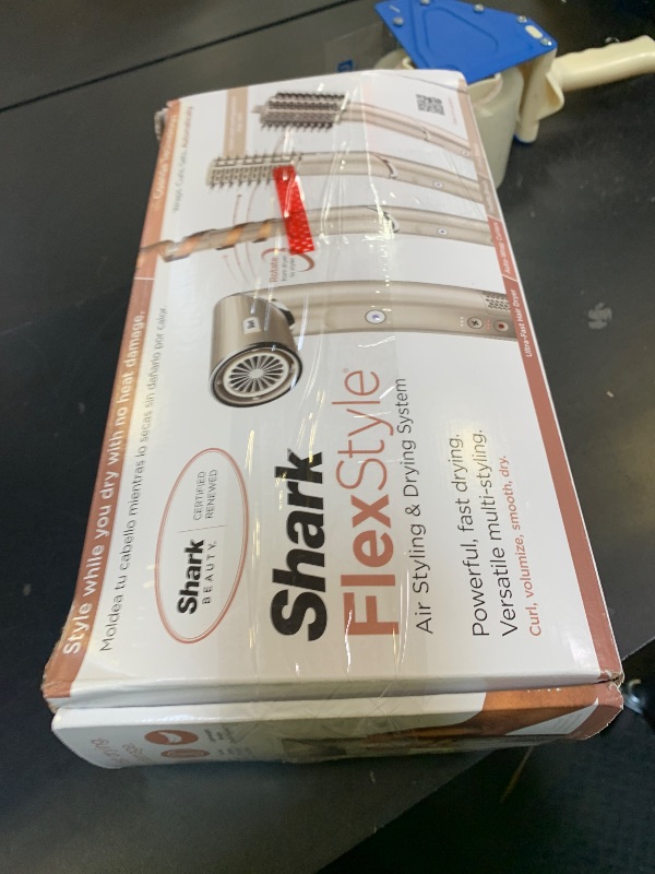 Photo 1 of Shark HD430REF (Refurbished) FlexStyle Air Styling & Drying System, Powerful Hair Dryer Brush & Multi-Styler with Auto-Wrap Curlers, Paddle Brush, Oval Brush, Concentrator Attachment, Stone (Renewed)