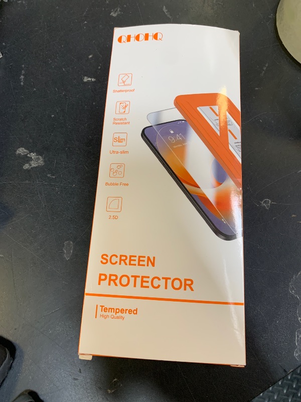 Photo 1 of [1-Second Auto-Install] QHOHQ 3 Pack Privacy Screen Protector for iPhone 17 Pro [6.3 Inch] + 1 Set Camera Lens Protector, 25° Anti Spy Tempered Glass, [12FT Military Grade Shatterproof], Case Friendly