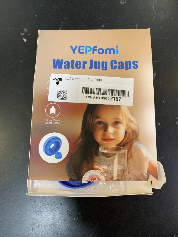 Photo 1 of (2 PACK) YEPfomi Reusable 5 Gallon Water Jug Caps, Food Grade Silicone Material 2/3/5 Gallon Water Bottle Caps Jug Lid for Water Dispenser Water Pump (2)