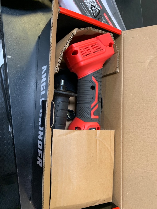 Photo 1 of ********READ CLERK COMMENTS*********
Angle Grinder 4-1/2" Cordless for Milwaukee 18V/M18 Battery, 6 Variable Speed Power Grinder, Brushless Angle Grinder Power Tools For Cutting Grinding Polishing (Tool Only)