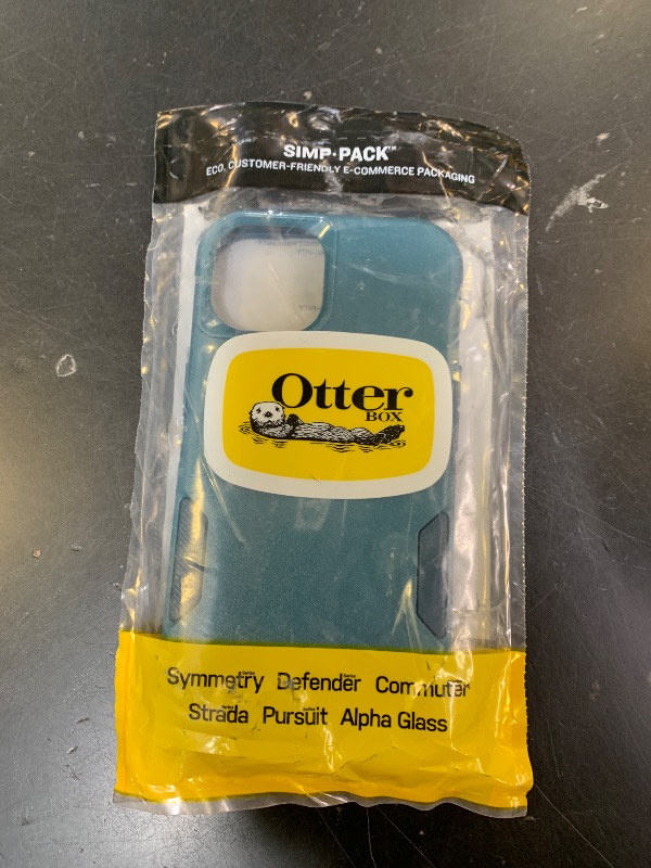 Photo 1 of OtterBox iPhone 14 & iPhone 13 Commuter Series Case - DONT BE BLUE (Blue), slim & tough, pocket-friendly, with port protection