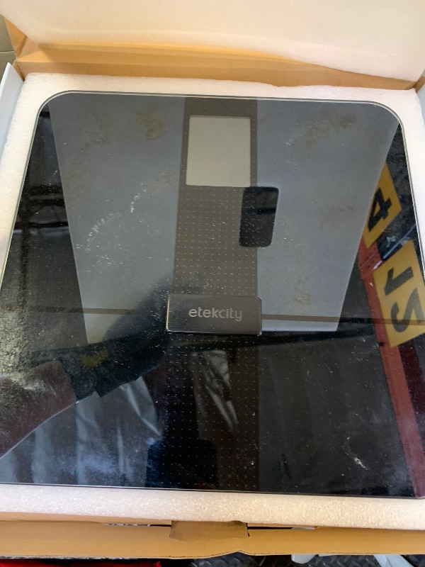 Photo 1 of Etekcity FSA&HSA Eligible Smart Scale for Body Weight Fat, Digital Weighing Machine for Accurate BMI Muscle Mass Composition, Apple Health Compatible Fitness Equipment,TFT,?Tempered Glass,Black