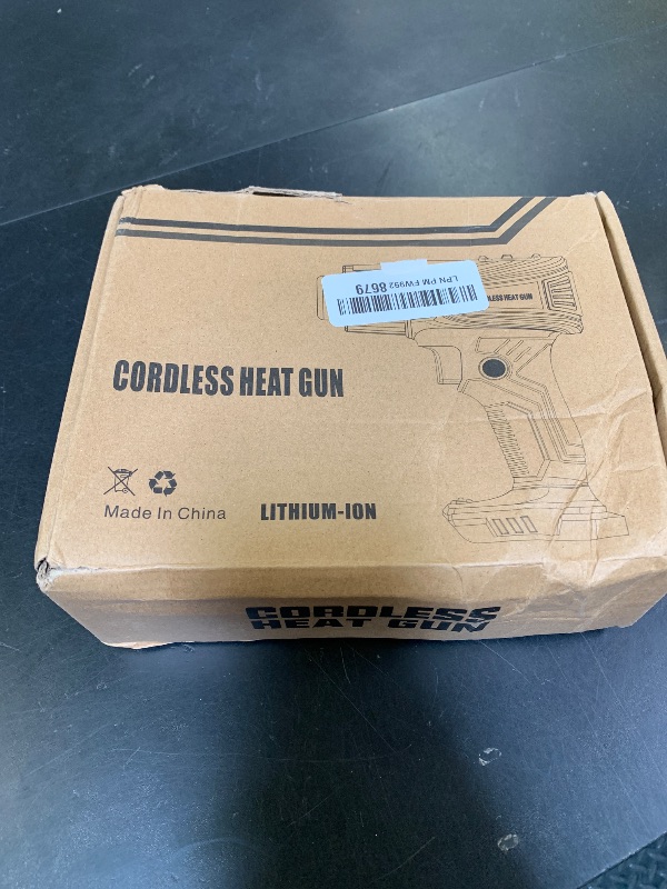 Photo 1 of 350W Cordless Heat Gun Compatible with Dewalt 20V Battery,Adjustable Temp 120?–1110?,LED Light,Portable Hot Air Gun LCD Digital Display & 4 Nozzles For Shrink Tubing,Crafts,DIY(Tool Only,NO Battery)