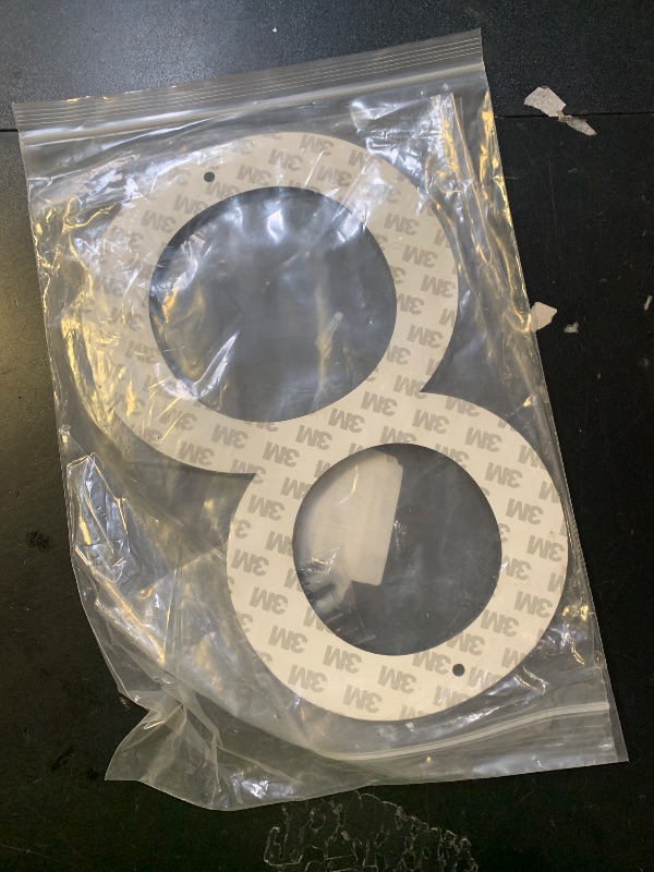 Photo 1 of 10 Inch Black House Numbers 8 - Easy Installation With Screw Set, Includes Hardware for Flush or Floating Mount, Frosted Matte Black Acrylic Address House Numbers for Door, Exterior, Porch