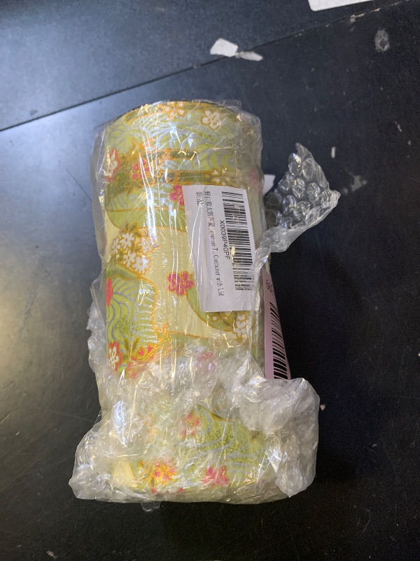 Photo 1 of ??????? Japanese Tea Canister Tin Shikisai(Four Seasons Color) Green/Double Lid/Japanese Washi Paper Pasted /200g Tea Capacity/Loose Leaf Tea Storage/Storage Container with Lid