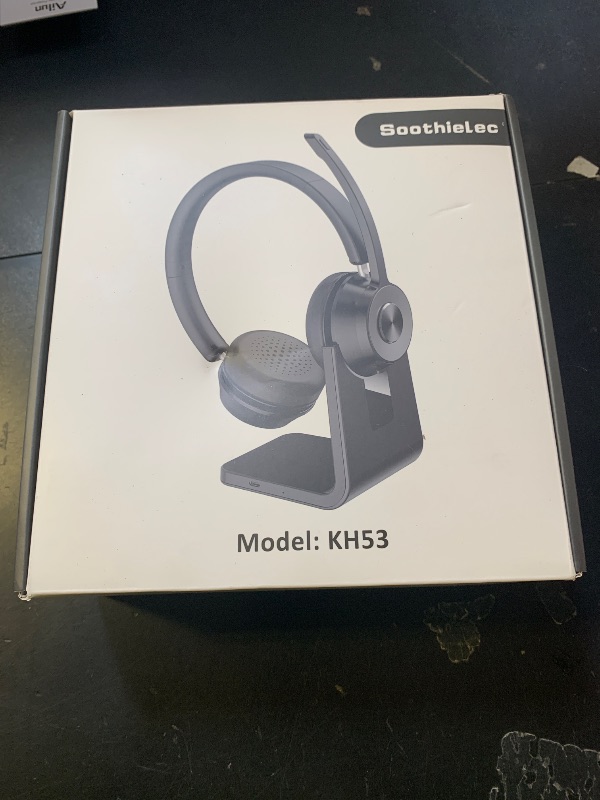 Photo 1 of (Upgraded Version) Wireless Headset, Bluetooth Headset with Noise Cancelling Microphone, Best Headphones with Mic Mute & USB Dongle for PC/Computer/Laptop/Cell Phones/Remote Work/Call Center