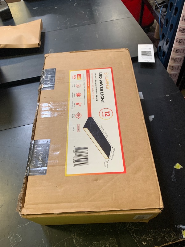 Photo 1 of LUMENGY Slim Paver Light 0.5x8 Inch (0.55x7.87), for Driveway, Pathway, Walkway and Paver Borders, 2700K Glare-Free Linear Lighting, IP67 Waterproof, 12V, Drive-Over Rated, 12-Pack