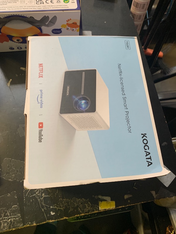 Photo 1 of [850ANSI/Built in Apps] Portable Mini Projector with WiFi and Bluetooth, Kogata Outdoor Movie Proyector, Electric Focus/4P Keystone/HDR10, 1080P HD Projector for Bedroom Home Theater