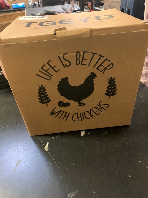 Photo 1 of ?Tgeyd Chicken Waterer - Chicken Water Feeder with 4 Water Cups - Automatic Chicken Waterer No Waste - Poultry Waterer with 2 Gallon for Chickens Ducks and Goose