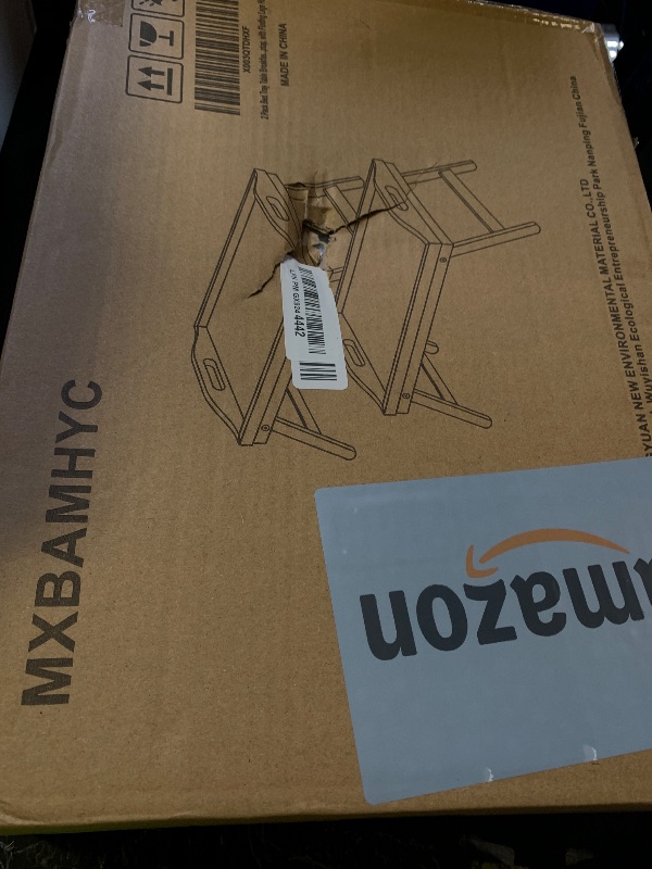 Photo 1 of Mxbamhyc 2 Pack Bed Tray Table Breakfast Trays Serving Tray Bamboo Bed Laptap with Folding Legs Handles and Phone Holders