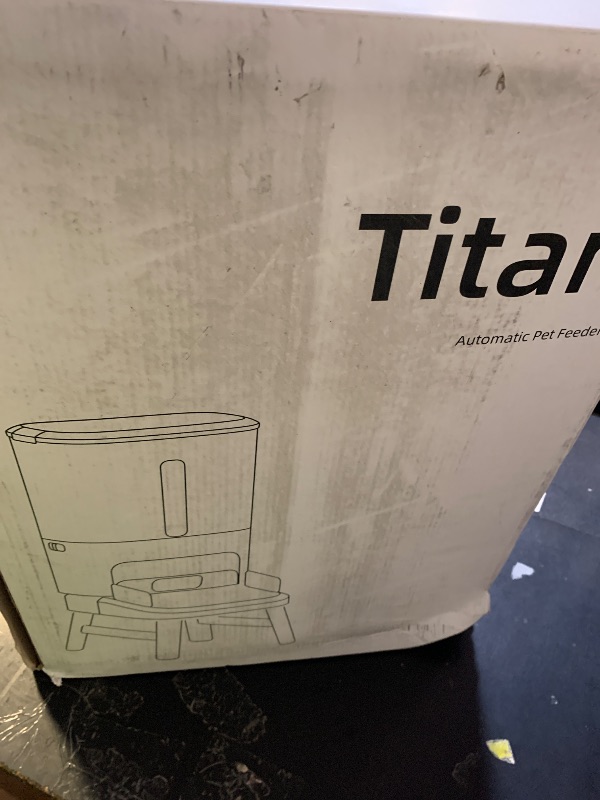 Photo 1 of Automatic Dog Feeder for Large Breed - 15L/ 63 Cups Anti-Clog Dog Food Dispenser for 2-23mm Kibble, Elevated Stand, Large Food Tray, Dual Power, Up to 50 Portions 6 Meals Per Day, Keeps Fresh