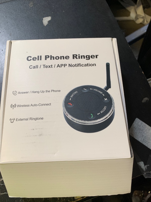Photo 1 of Big Button Cell Phone Alert Ringer Amplifier & Light for The Seniors Elderly, Hearing Impaired, External Ringer for iPhone & Android Mobile Phones - Can Answer Calls - Loud Ring & LED Flash