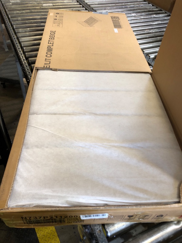 Photo 1 of Missing screws and some pieces for frame
*********************Merax Full Size Upholstered Platform Bed with Trundle and 3 Storage Drawers, Full Bed Frame & Tall Stripe Headboard for Bedroom, Solid Wood Slats Support, No Box Spring Needed, Easy Assembly, B