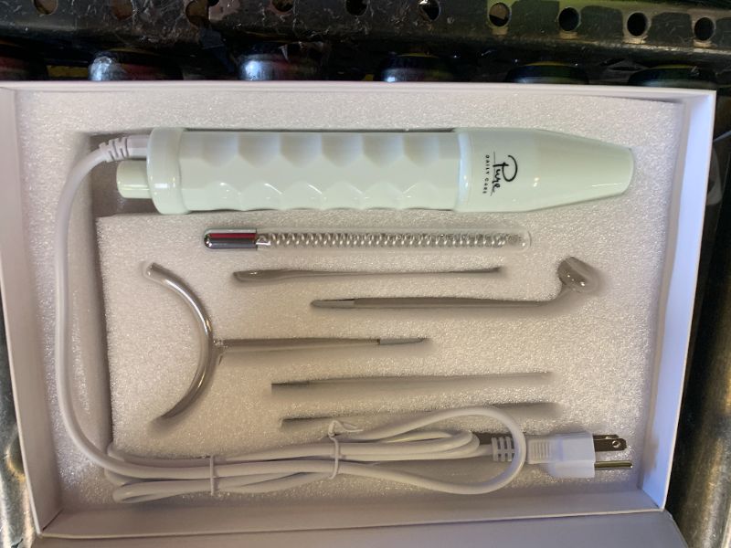 Photo 1 of Pure Daily Care NuDerma Clinical Portable Skin Therapy Wand, Machine with 6 Fusion Neon + Argon Wands – Anti Aging - Clarifying - Skin Tightening & Radiance - Wrinkle Reducing
