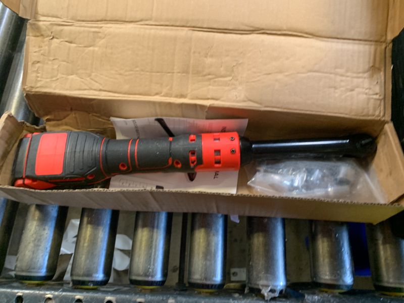 Photo 1 of Aepiraza 3/8" Extended Cordless Ratchet Wrench, 80 N.m 320 RPM Electric Ratchet Wrench Set with 8 Sockets, 1/4" Adapter & 3" Extension Bar(Tool Only) (Fit for Mi1wa-kee)