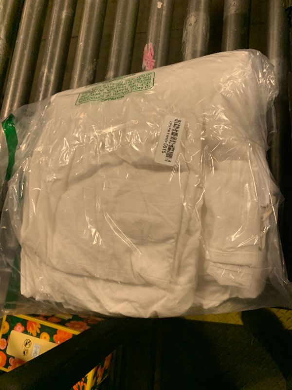 Photo 1 of MooMee Bedding Duvet Cover Set 100% Washed Cotton Linen Like Textured Breathable Durable Soft Comfy (Solid Off White, Palatial King/Oversized King 120"x98")