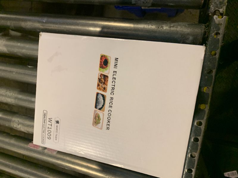 Photo 1 of 1.0L Mini Rice Cooker,WHITE TIGER Portable Travel Steamer Small,15 Minutes Fast Cooking, Removable Non-stick Pot, Keep Warm, Suitable For 1-2 People - For Cooking Soup, Rice, Stews & Oatmeal