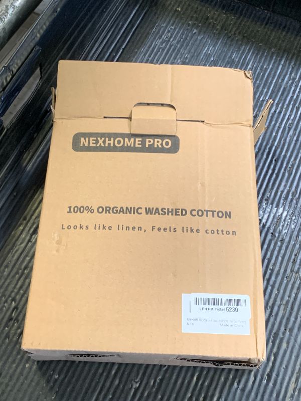 Photo 1 of  Duvet Cover - Linen Feel Organic Natural 100% Washed Cotton, Soft Breathable & Durable Bedding Set, Comfy Stripe Design for All Seasons
Visit the ECOCOTT Store